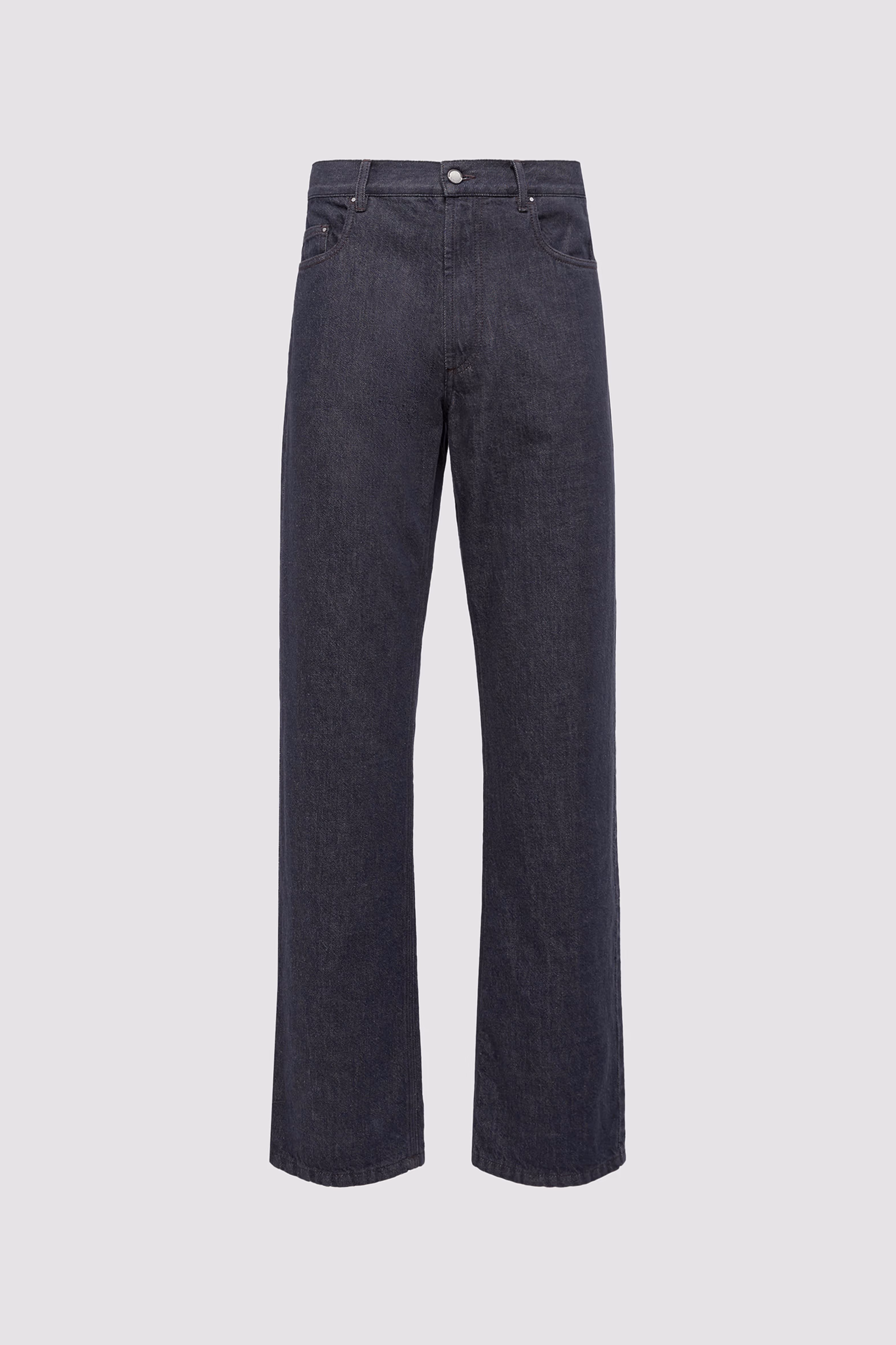 Straight Leg Jeans Men Denim Blue Moncler 2